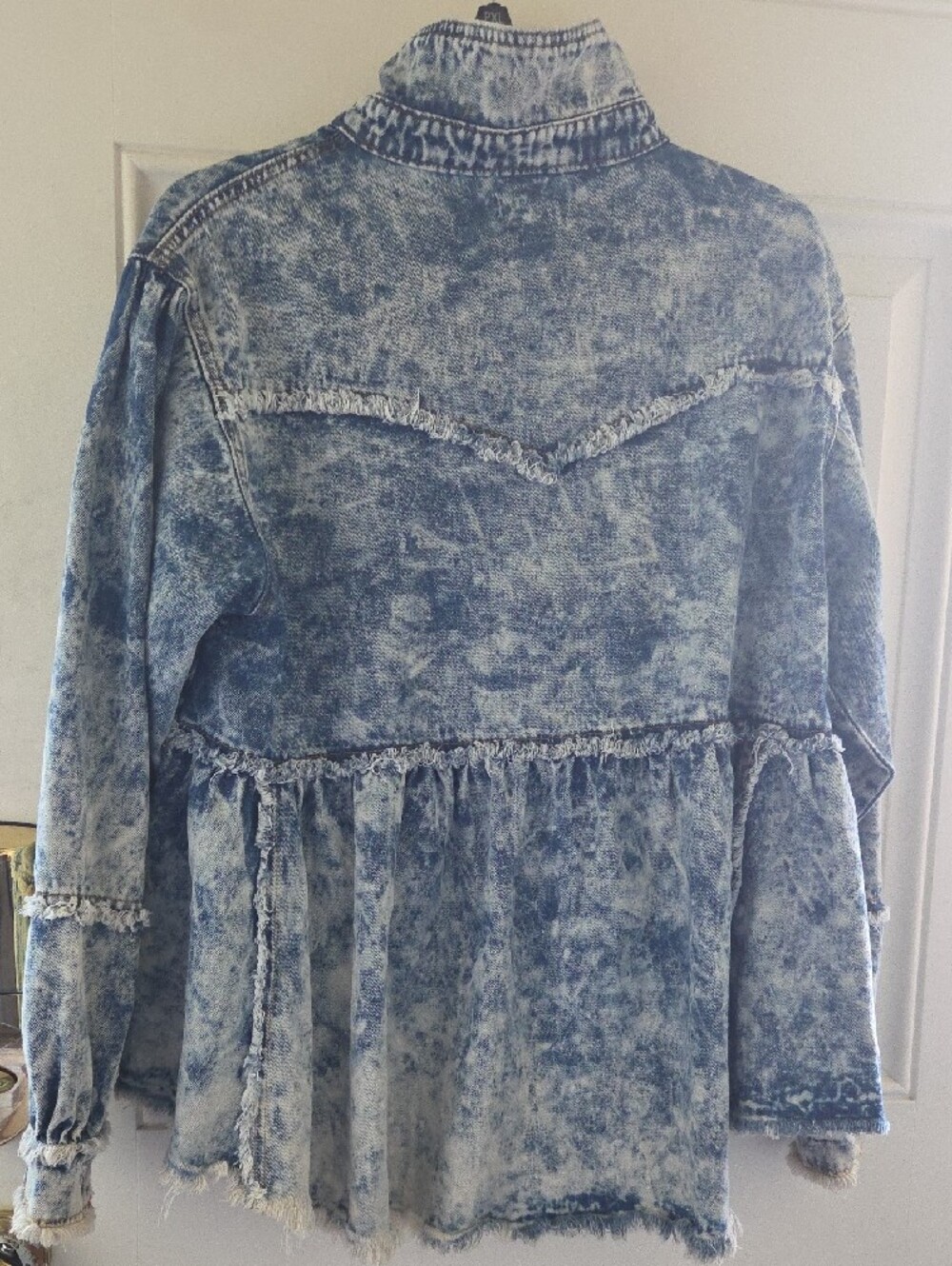 POL Light Blue Acid-Wash Denim Jacket - Picture 3 of 3
